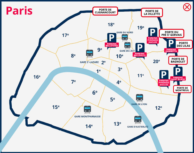 Paris France Parking