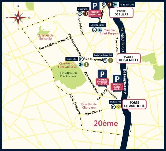 Parking Paris 75020